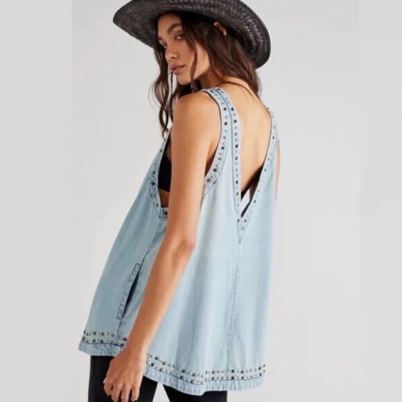 Free People Kendra Studded Tunic Size XS - Picture 8 of 17
